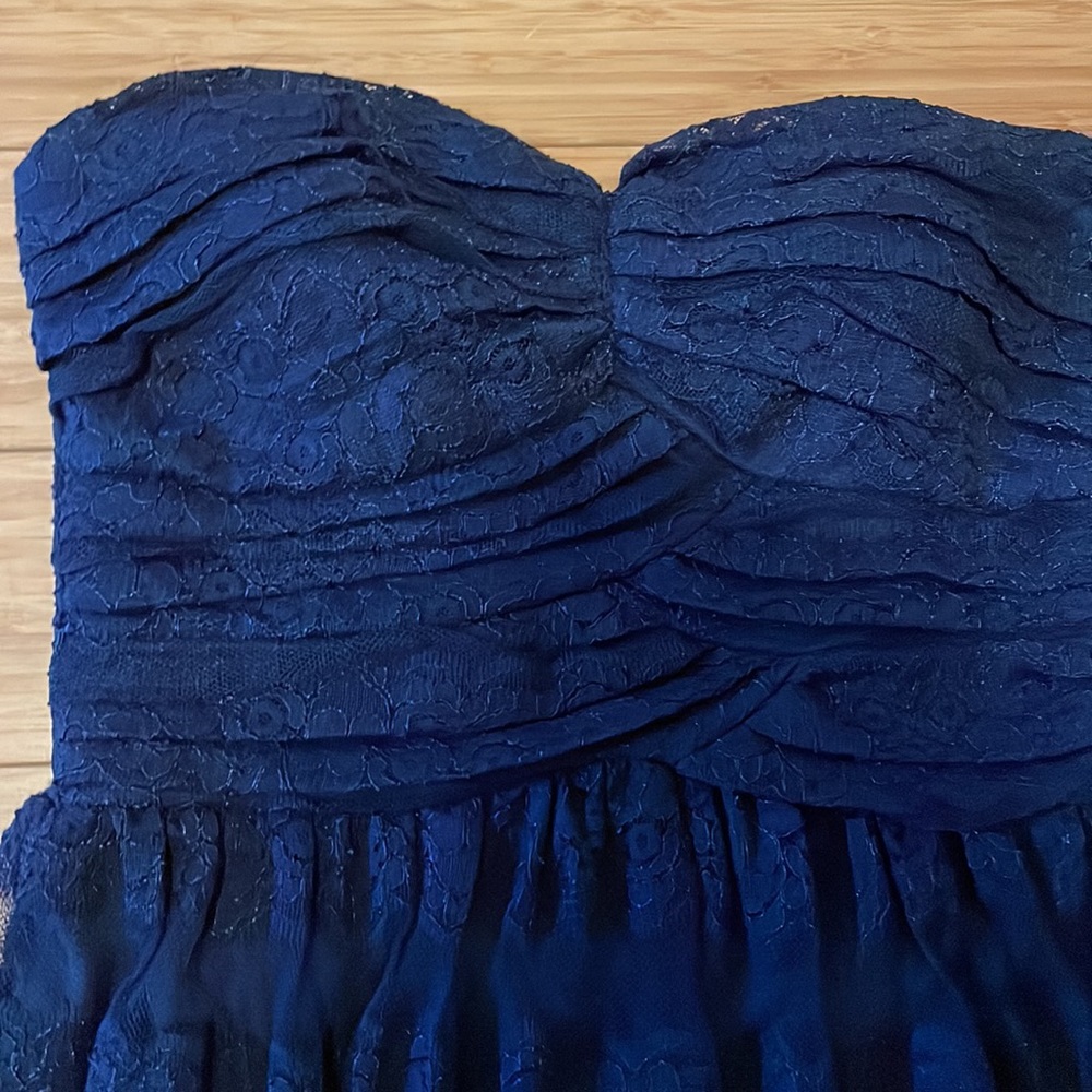 Sexiest navy blue, strapless cocktail dress by Inspire me